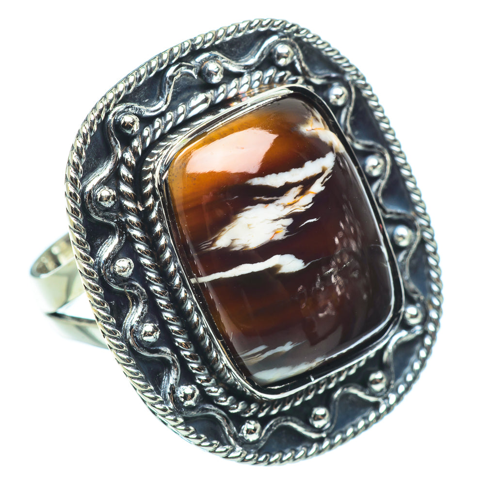 Peanut Wood Jasper Rings handcrafted by Anasilvercos - RING33372 - Photo 2