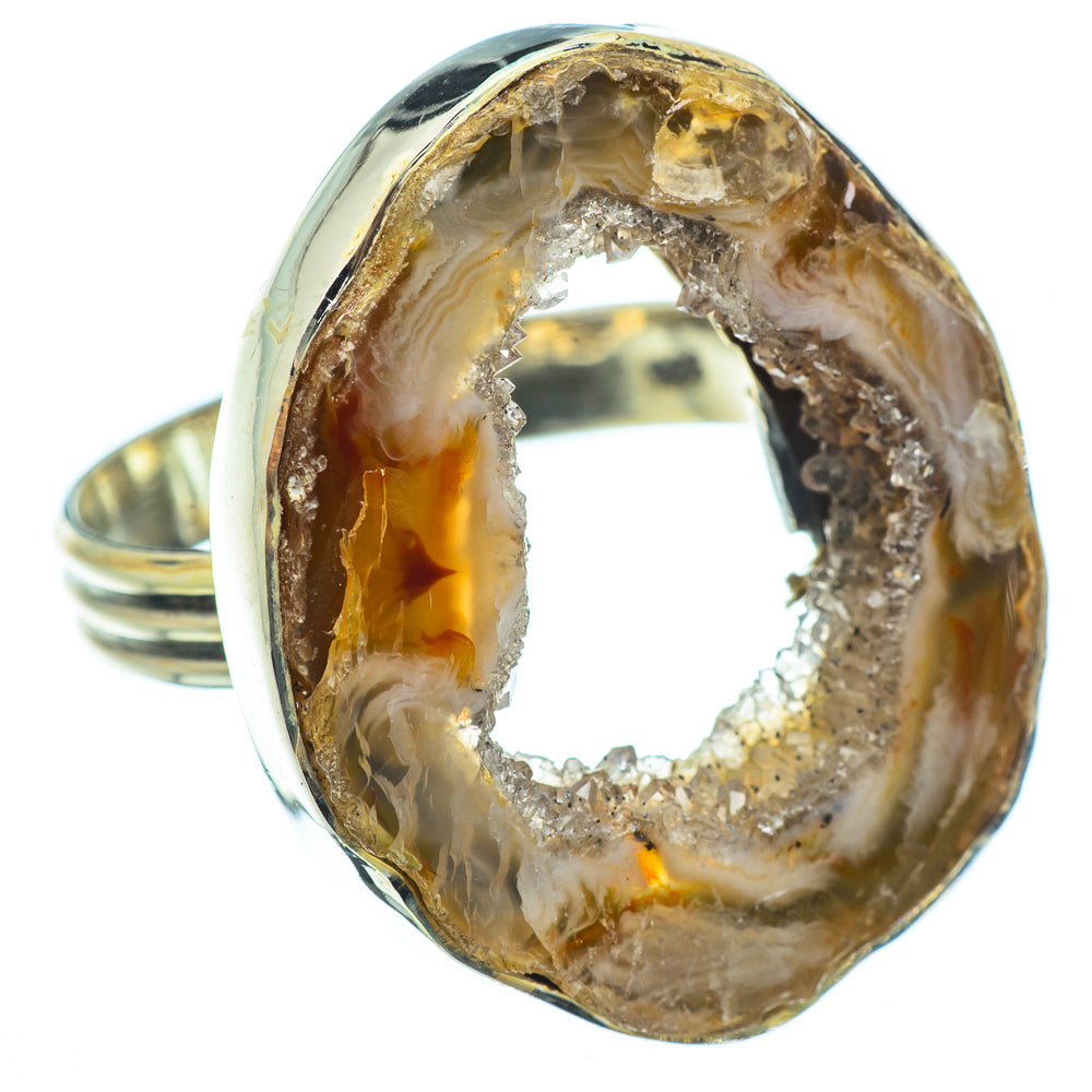 Occo Geode Slice Rings handcrafted by Anasilvercos - RING33407