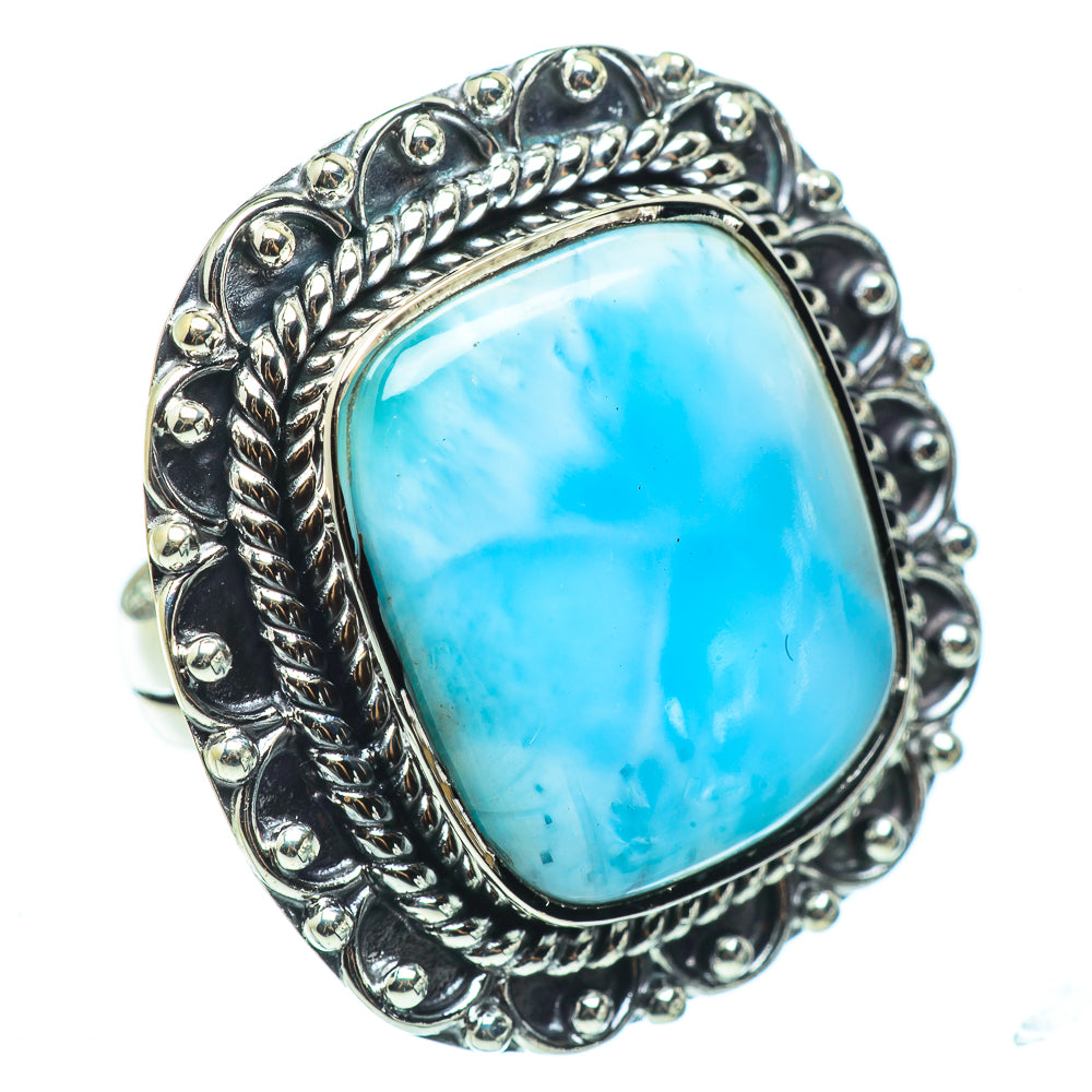 Larimar Rings handcrafted by Anasilvercos - RING33431
