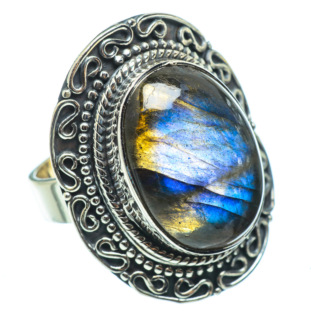 Labradorite Rings handcrafted by Anasilvercos - RING33458