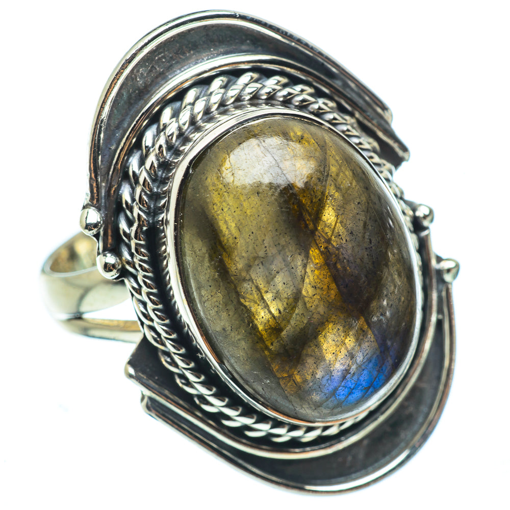 Labradorite Rings handcrafted by Anasilvercos - RING33485