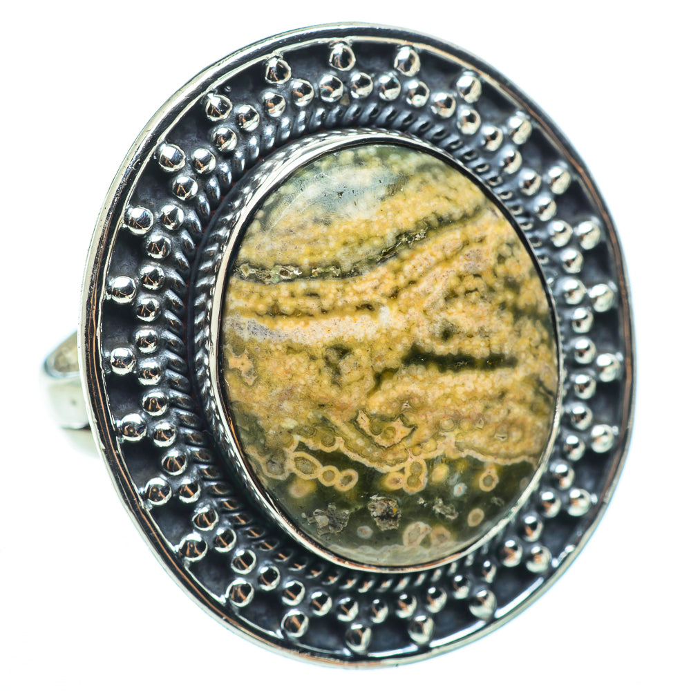 Ocean Jasper Rings handcrafted by Anasilvercos - RING33500