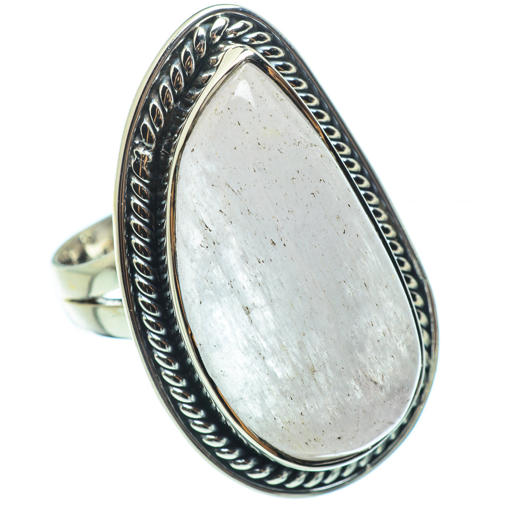 Rainbow Moonstone Rings handcrafted by Anasilvercos - RING33552