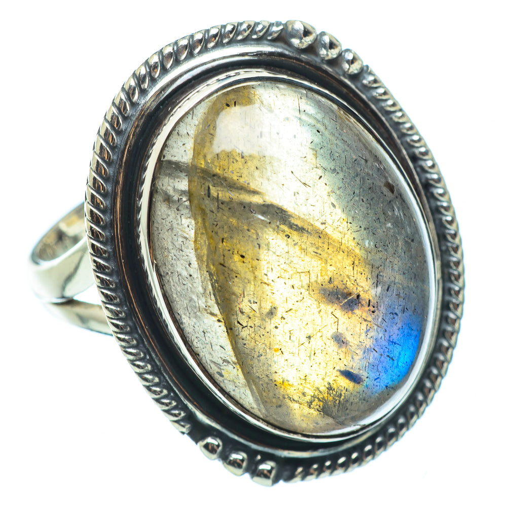 Labradorite Rings handcrafted by Anasilvercos - RING33566