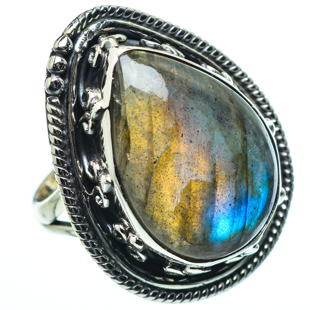Labradorite Rings handcrafted by Anasilvercos - RING33574