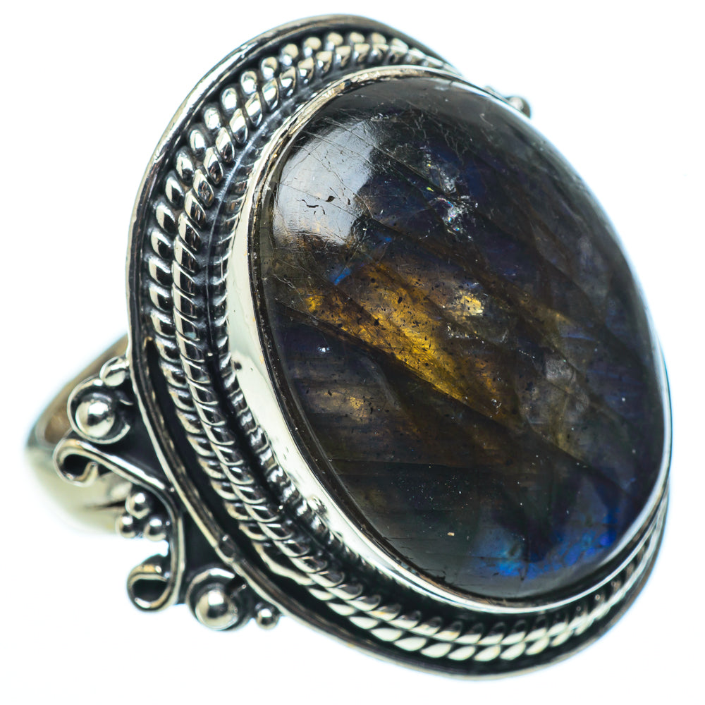 Labradorite Rings handcrafted by Anasilvercos - RING33575
