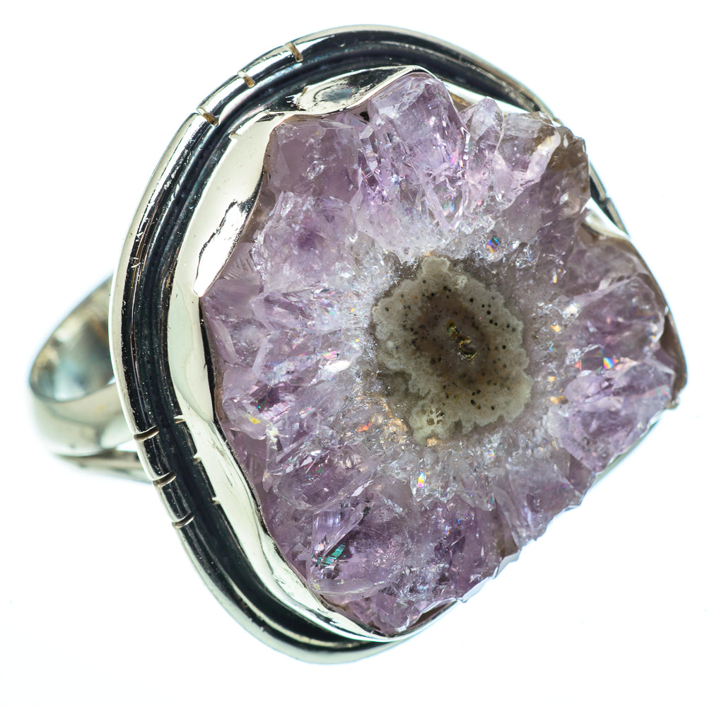 Amethyst Stalactite Rings handcrafted by Anasilvercos - RING33584