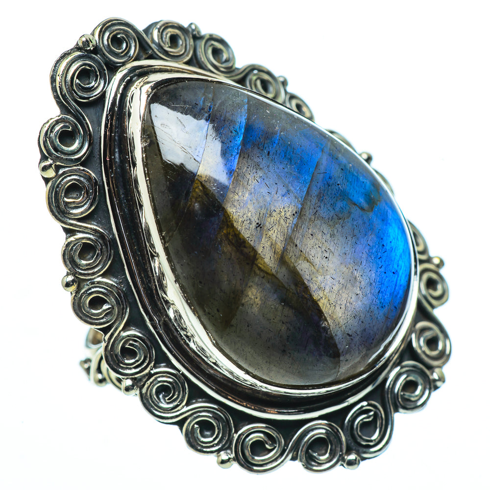 Labradorite Rings handcrafted by Anasilvercos - RING33596