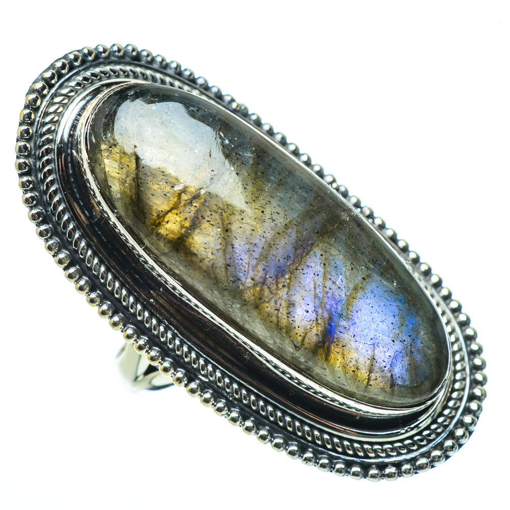 Labradorite Rings handcrafted by Anasilvercos - RING33612