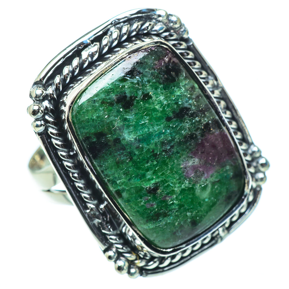 Ruby Zoisite Rings handcrafted by Anasilvercos - RING33613