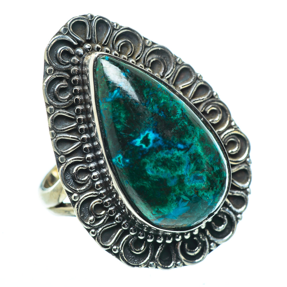 Chrysocolla Rings handcrafted by Anasilvercos - RING33632