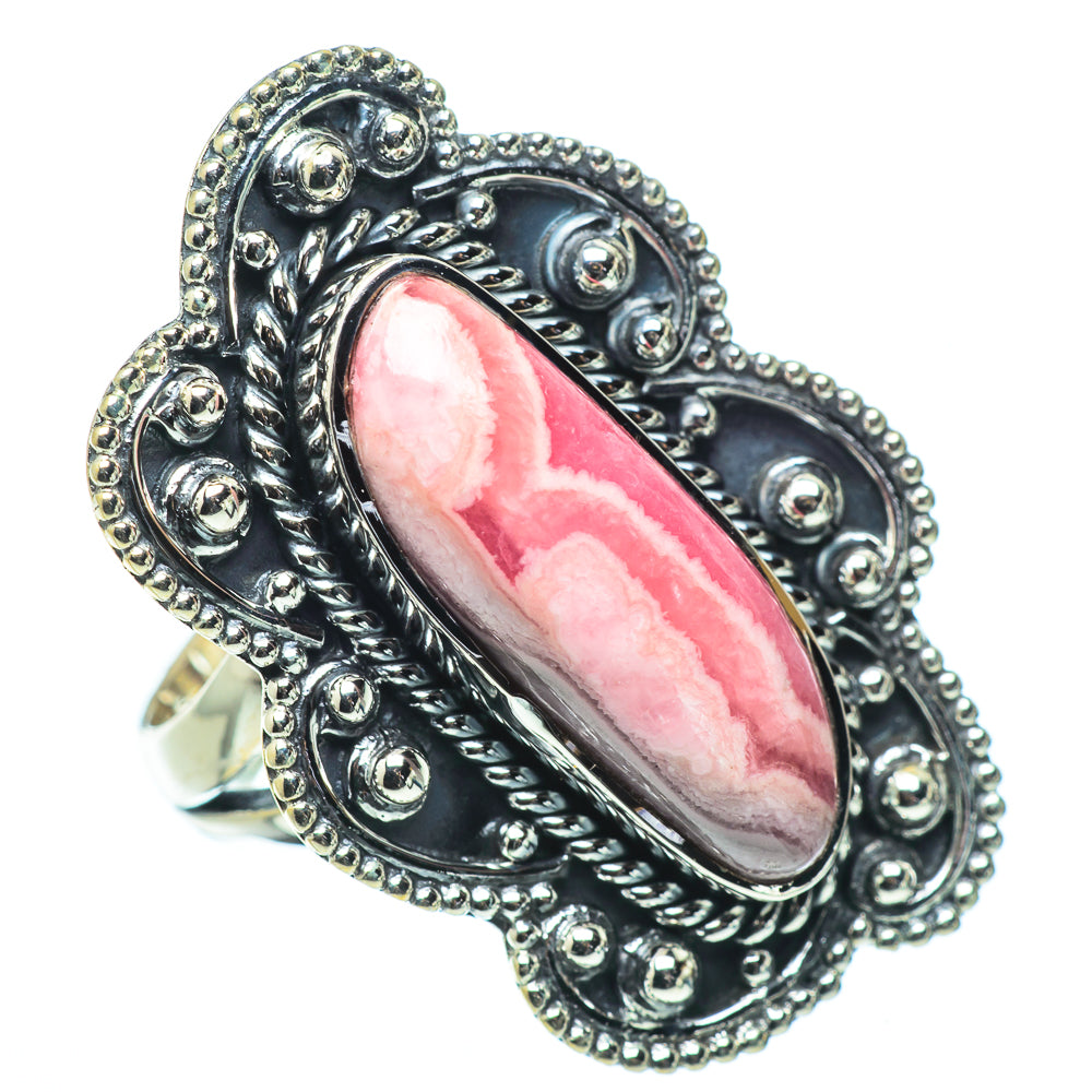 Rhodochrosite Rings handcrafted by Anasilvercos - RING33637