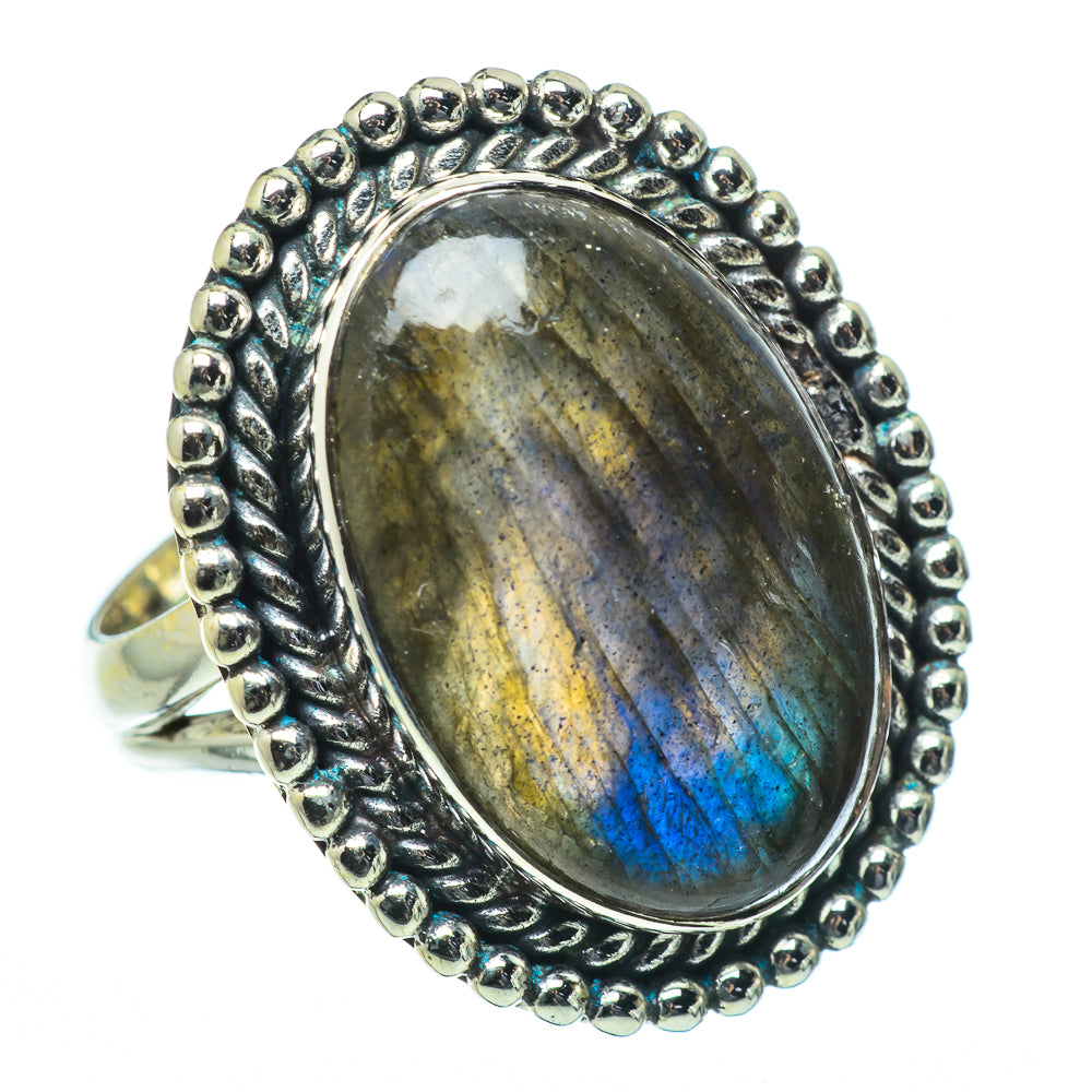 Labradorite Rings handcrafted by Anasilvercos - RING33648
