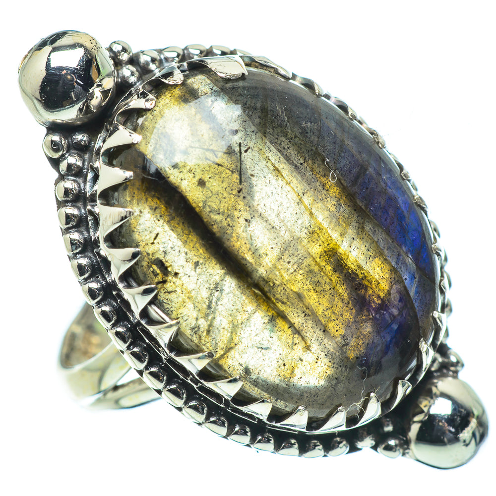 Labradorite Rings handcrafted by Anasilvercos - RING33661