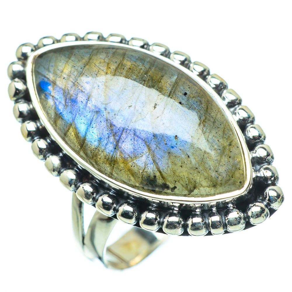 Labradorite Rings handcrafted by Anasilvercos - RING33663