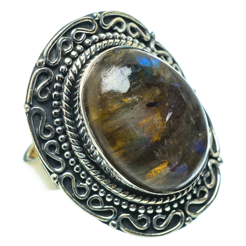 Labradorite Rings handcrafted by Anasilvercos - RING33664