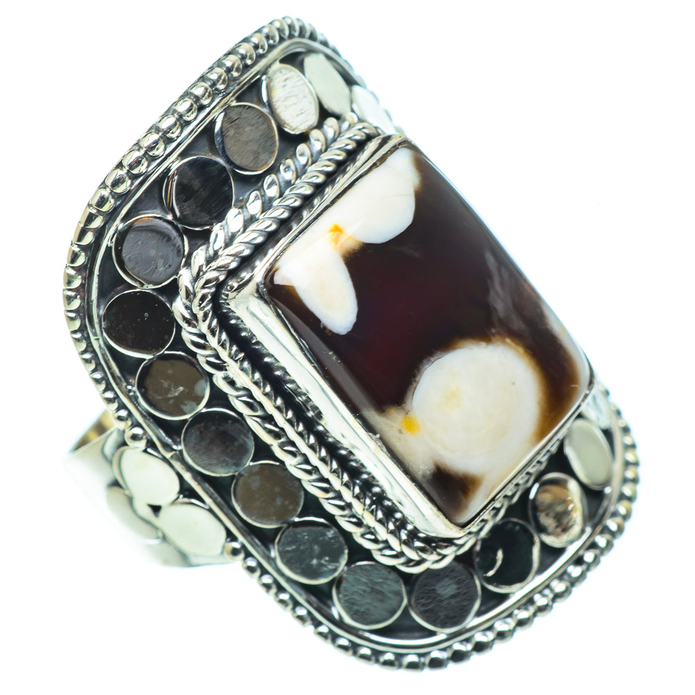 Peanut Wood Jasper Rings handcrafted by Anasilvercos - RING33668