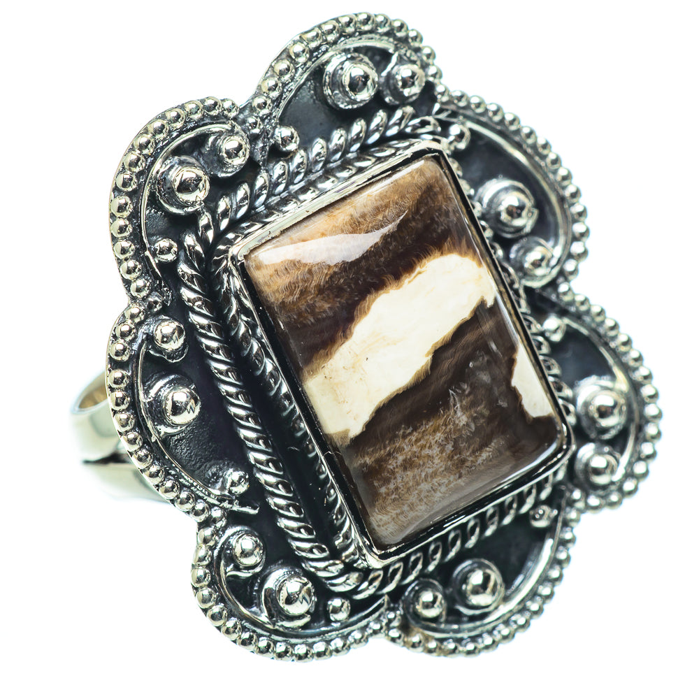 Peanut Wood Jasper Rings handcrafted by Anasilvercos - RING33682