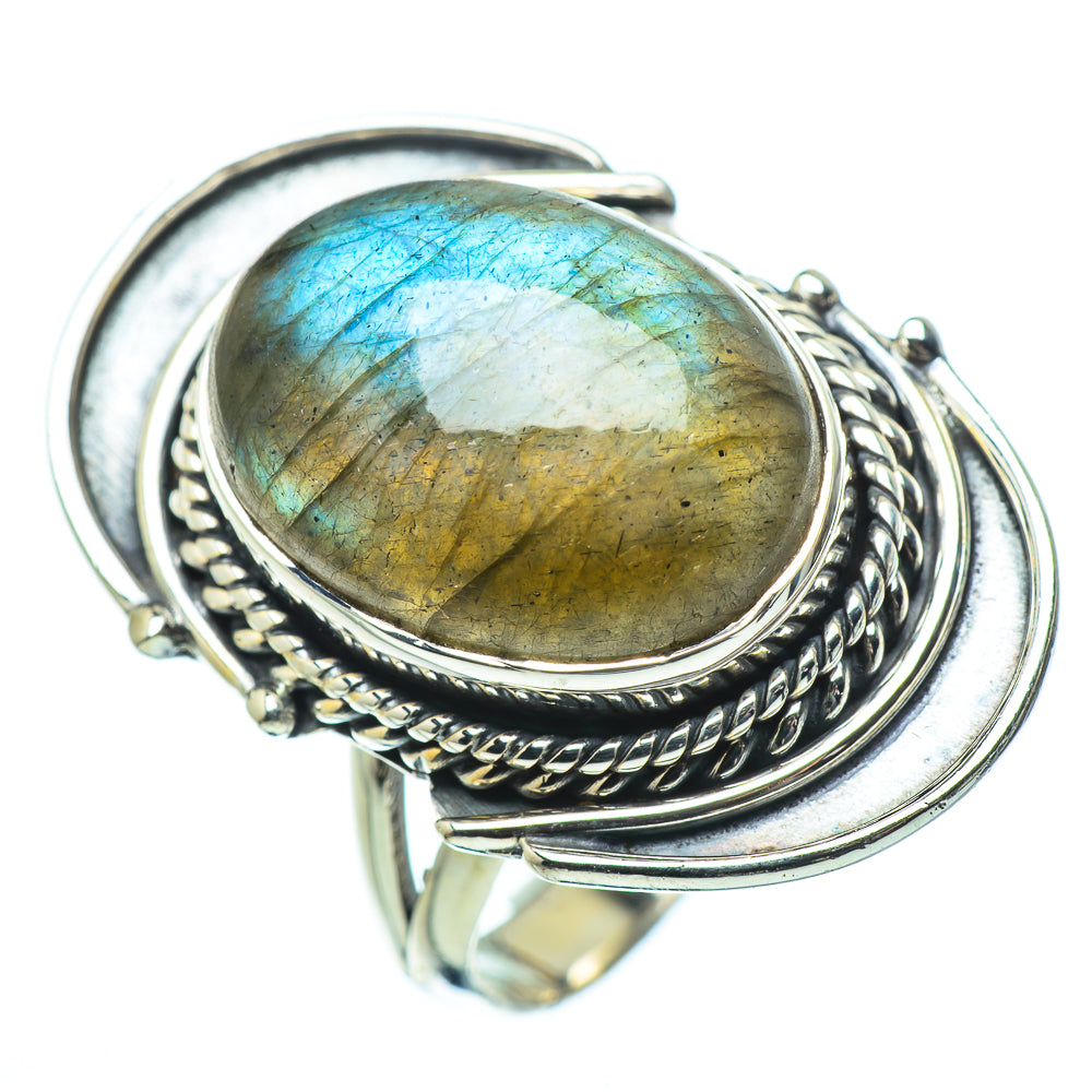 Labradorite Rings handcrafted by Anasilvercos - RING33692