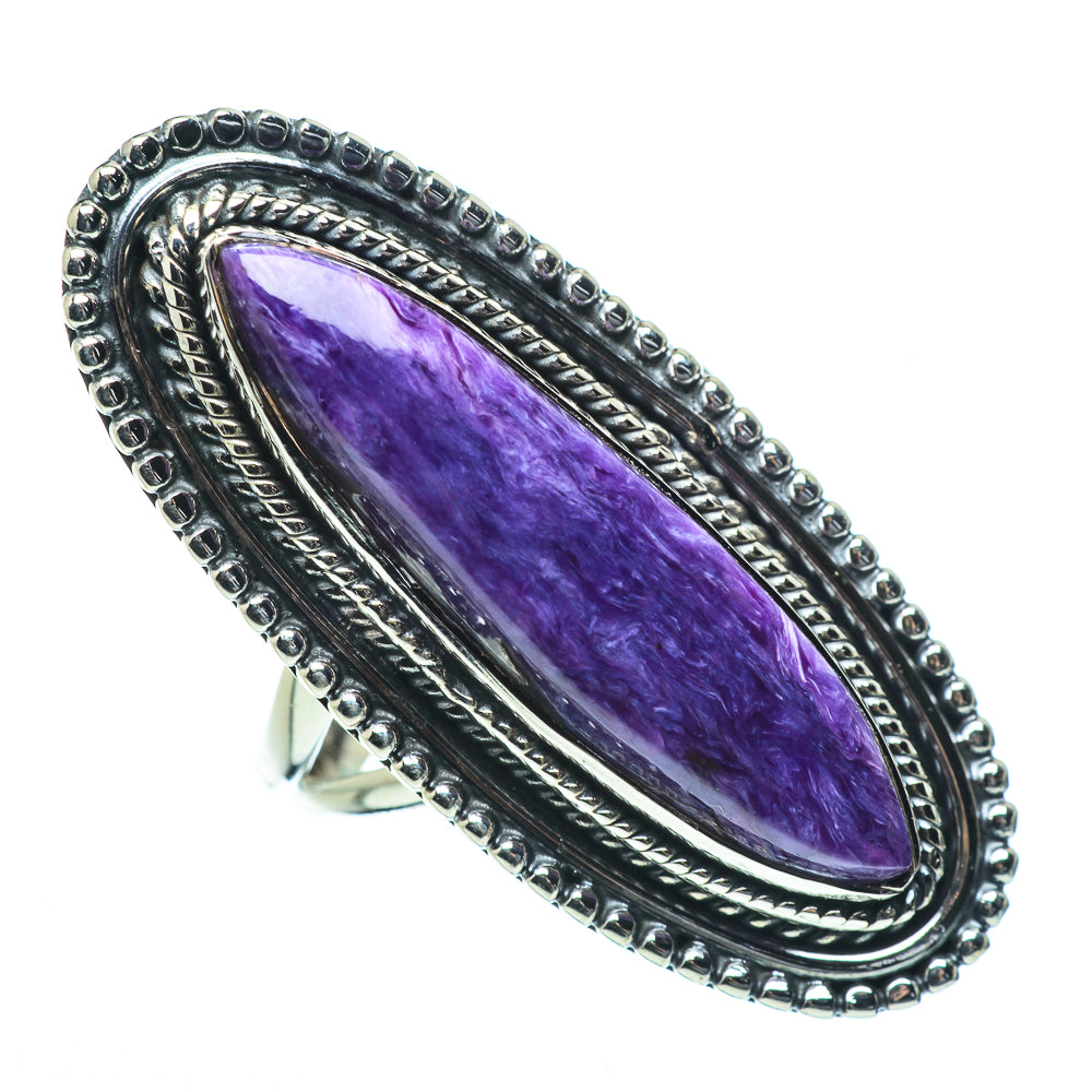 Charoite Rings handcrafted by Anasilvercos - RING33707