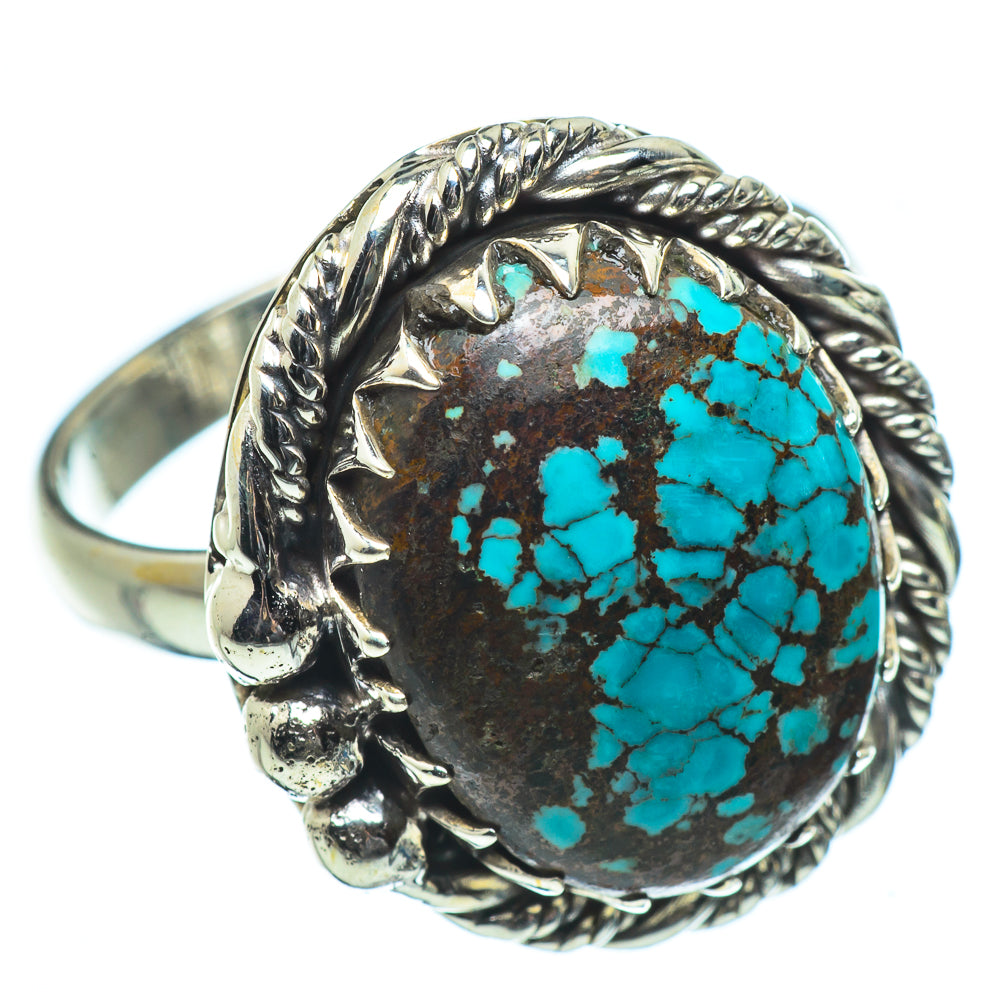 Tibetan Turquoise Rings handcrafted by Anasilvercos - RING33898