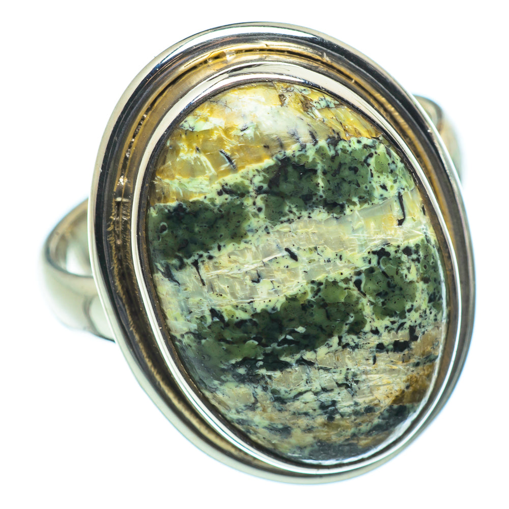 Lizard Jasper Rings handcrafted by Anasilvercos - RING33905