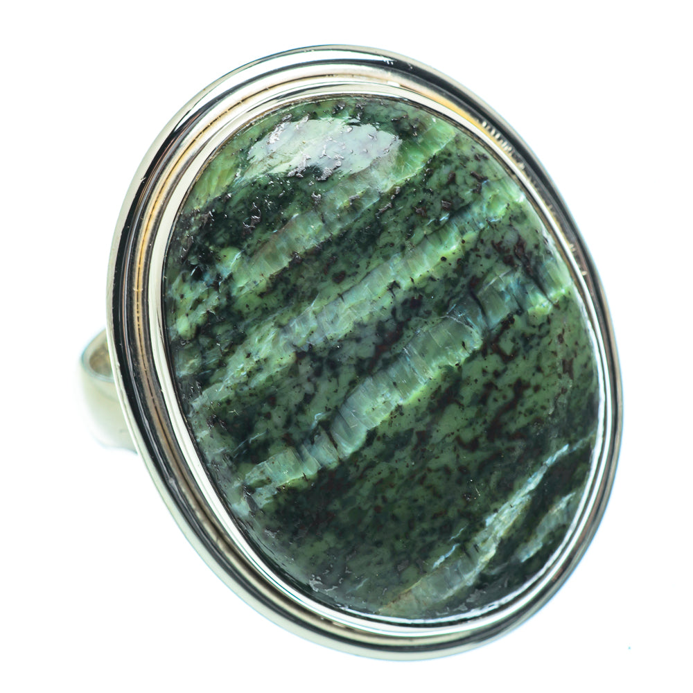 Lizard Jasper Rings handcrafted by Anasilvercos - RING34051