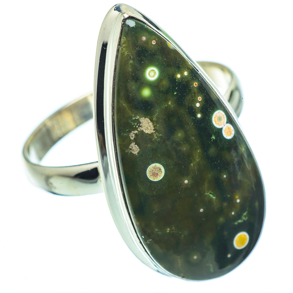 Ocean Jasper Rings handcrafted by Anasilvercos - RING34390