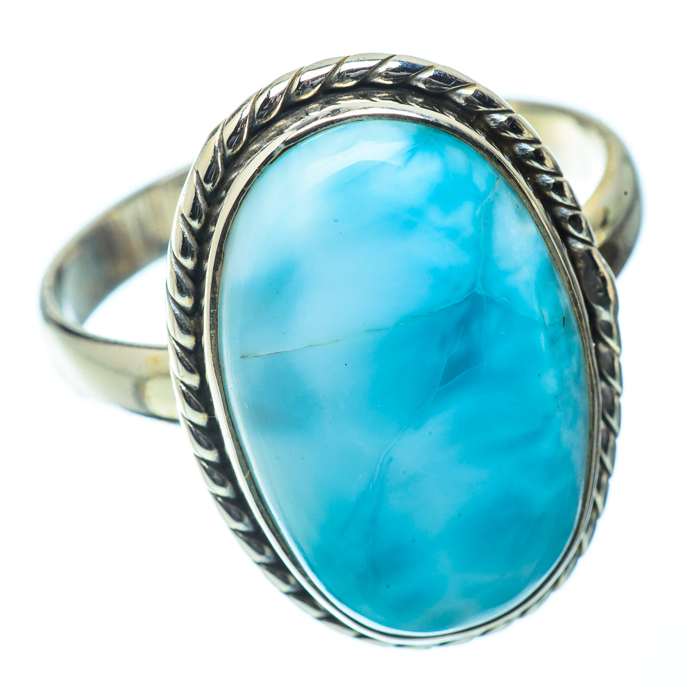 Larimar Rings handcrafted by Anasilvercos - RING34542
