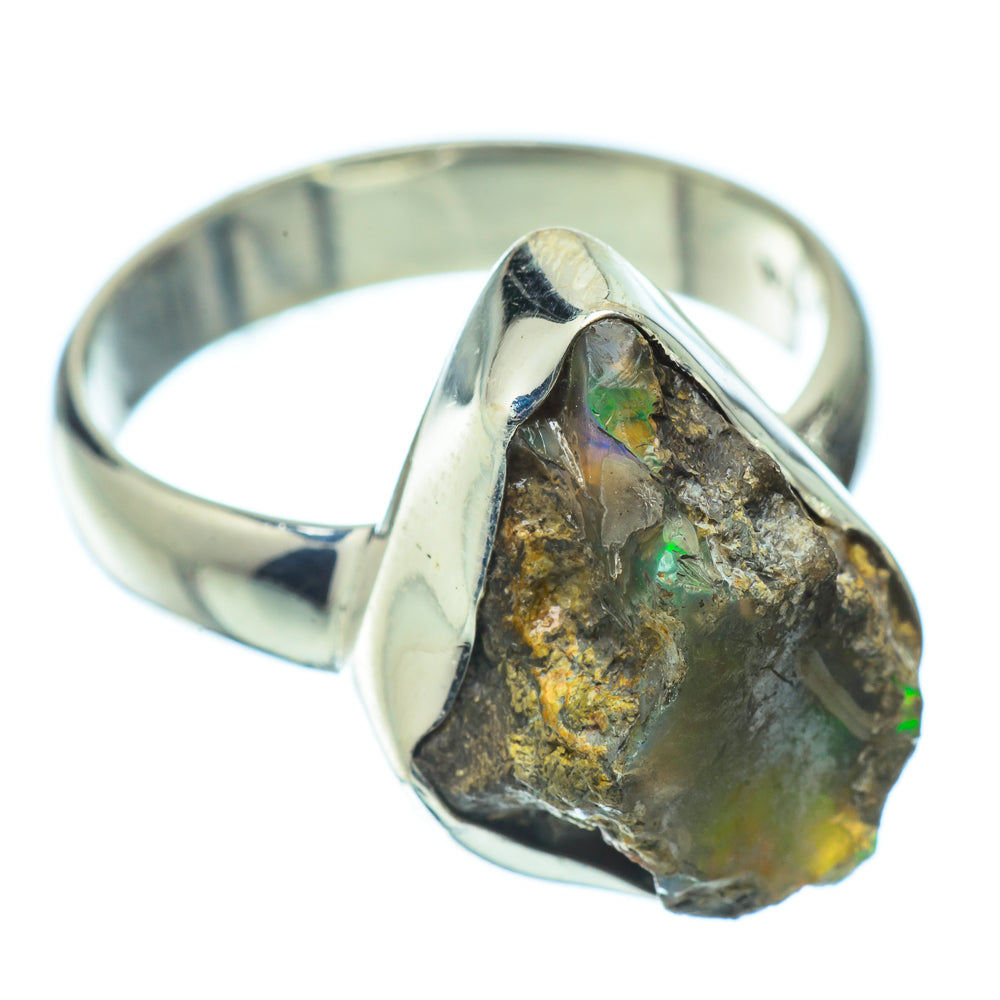 Ethiopian Opal Rings handcrafted by Anasilvercos - RING34565