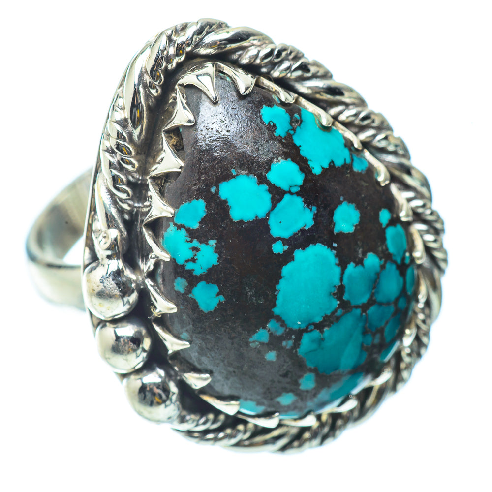 Tibetan Turquoise Rings handcrafted by Anasilvercos - RING34724