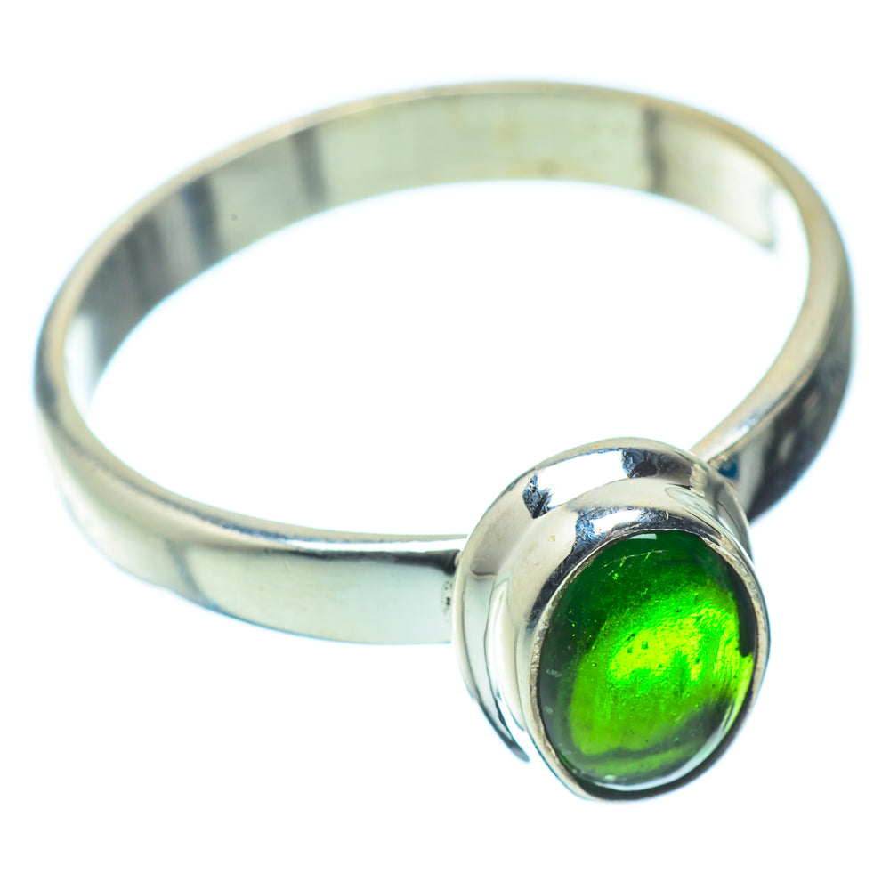 Chrome Diopside Rings handcrafted by Anasilvercos - RING34732