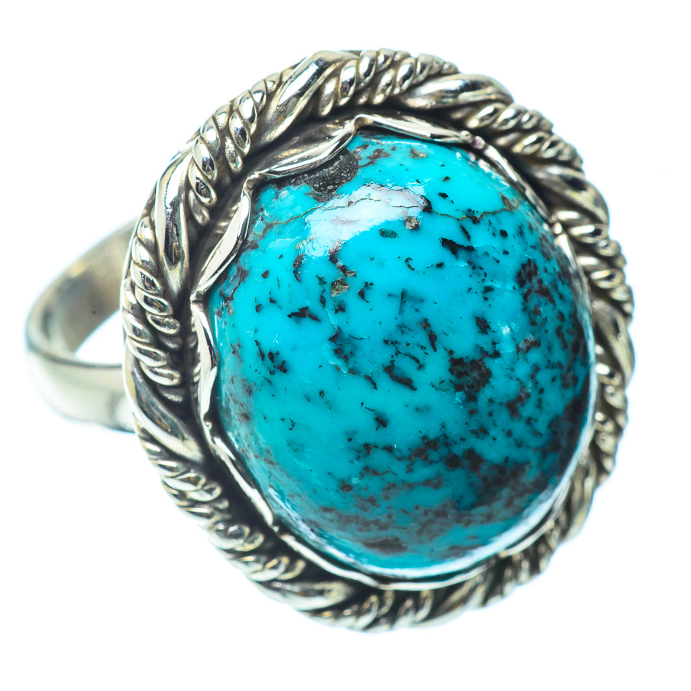 Tibetan Turquoise Rings handcrafted by Anasilvercos - RING34749