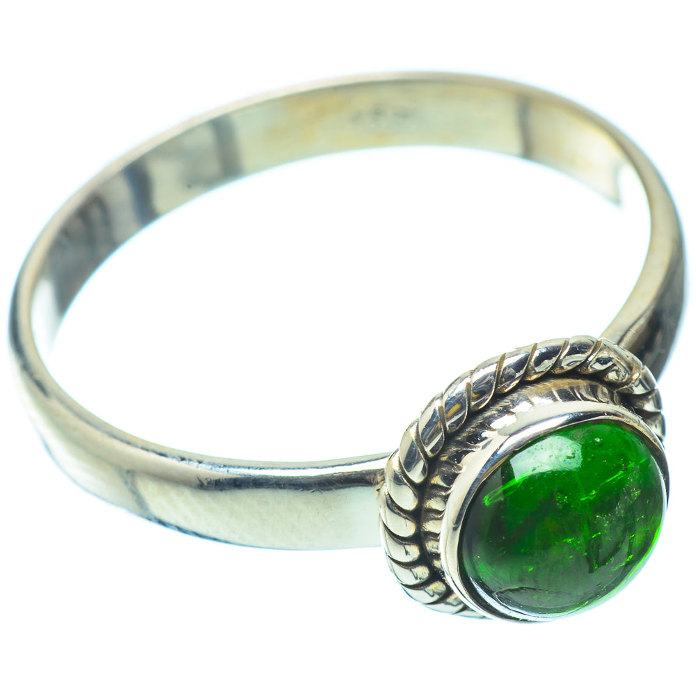 Chrome Diopside Rings handcrafted by Anasilvercos - RING34823
