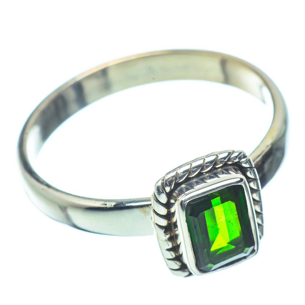 Chrome Diopside Rings handcrafted by Anasilvercos - RING34915