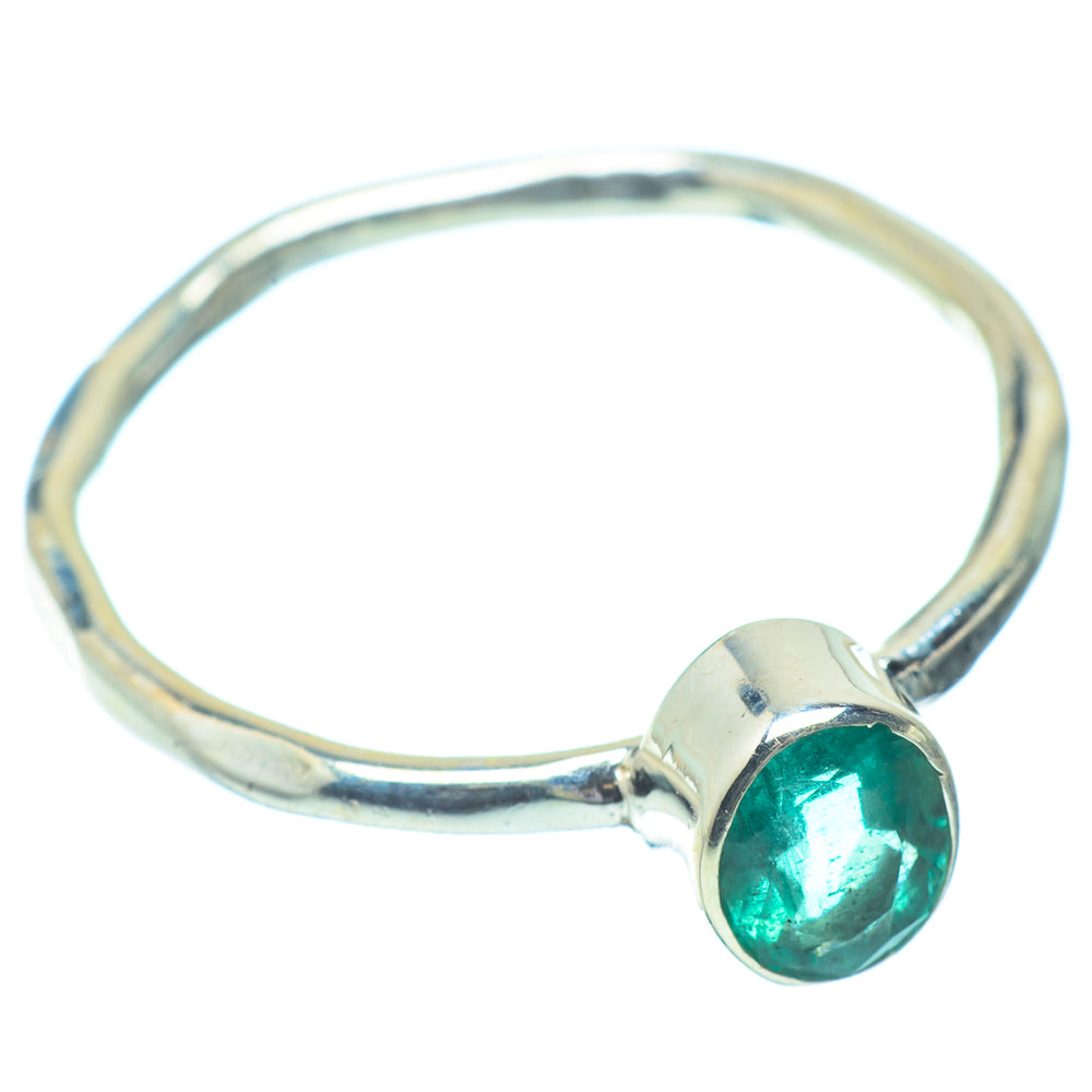 Zambian Emerald Rings handcrafted by Anasilvercos - RING35071