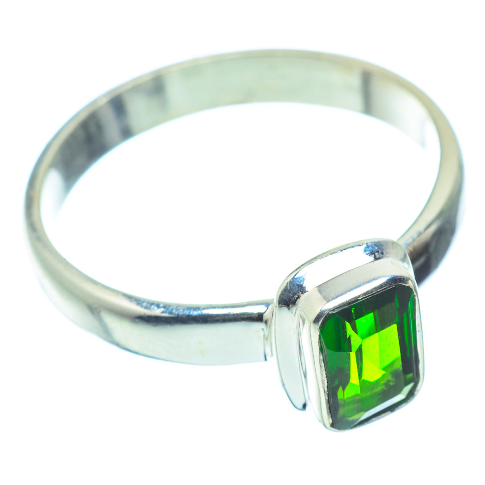 Chrome Diopside Rings handcrafted by Anasilvercos - RING35113