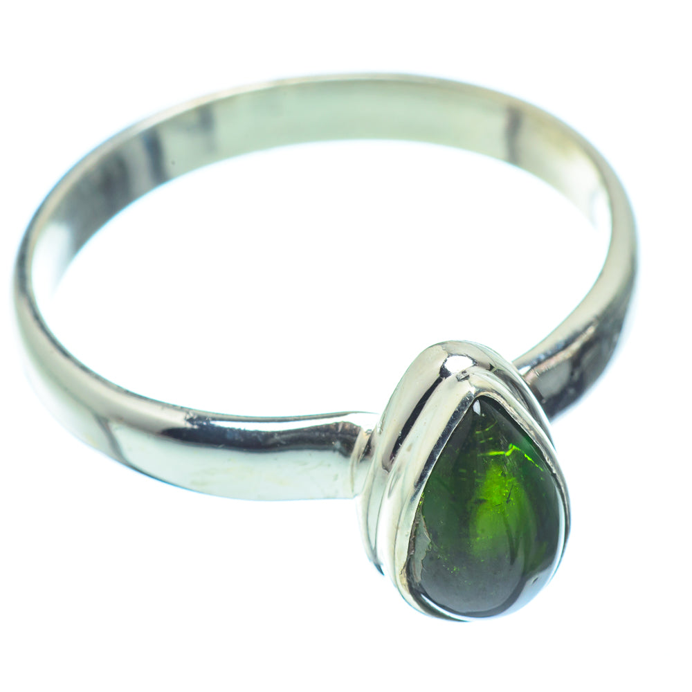 Chrome Diopside Rings handcrafted by Anasilvercos - RING35177