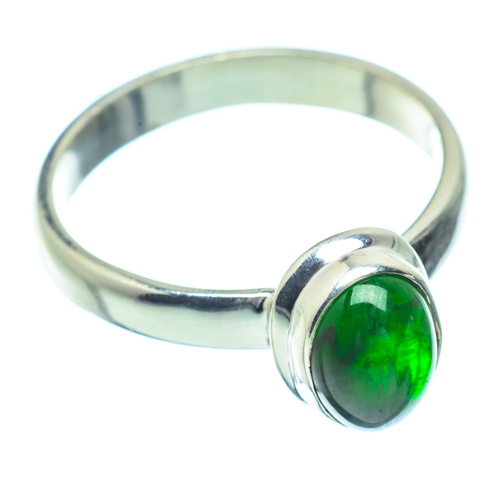 Chrome Diopside Rings handcrafted by Anasilvercos - RING35218