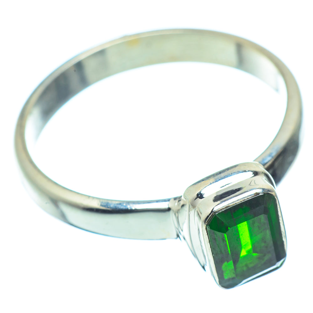 Chrome Diopside Rings handcrafted by Anasilvercos - RING35242