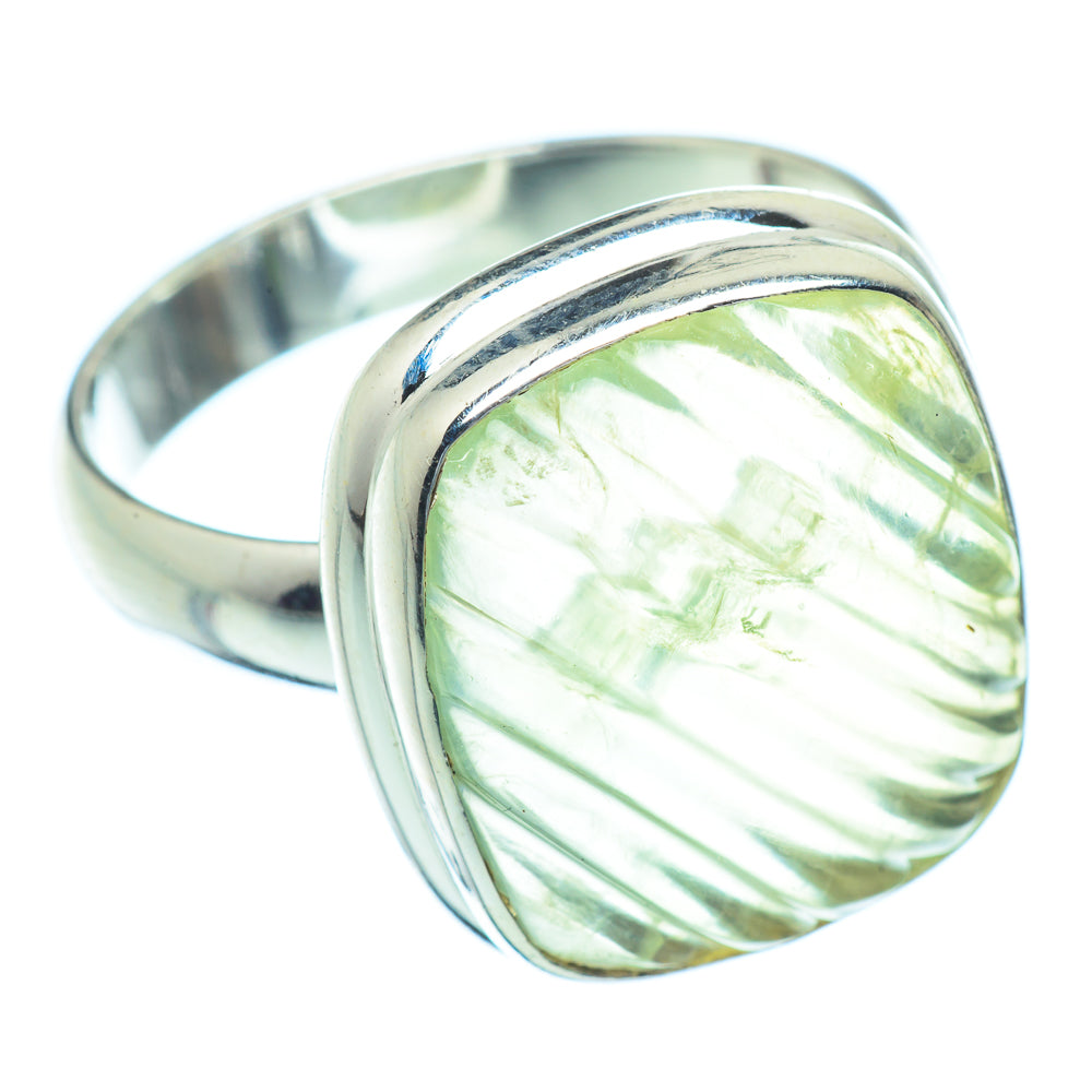 Prehnite Rings handcrafted by Anasilvercos - RING35245
