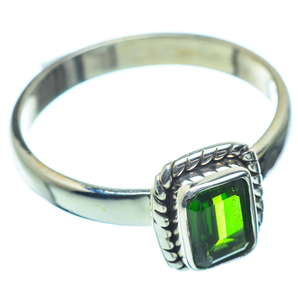 Chrome Diopside Rings handcrafted by Anasilvercos - RING35322