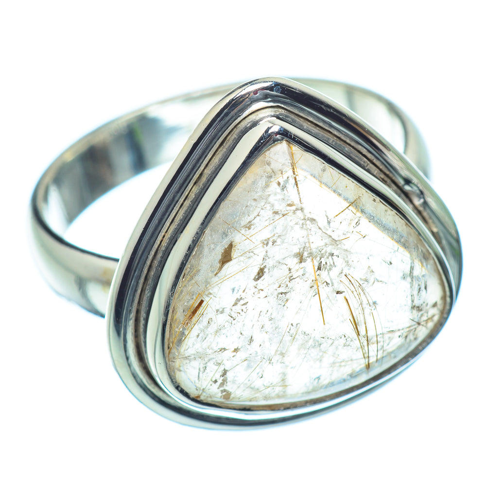 Rutilated Quartz Rings handcrafted by Anasilvercos - RING35331