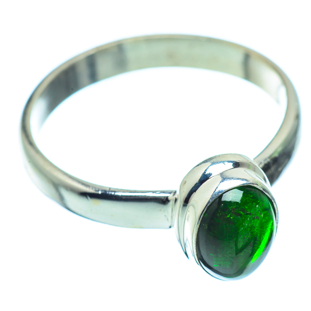 Chrome Diopside Rings handcrafted by Anasilvercos - RING35359
