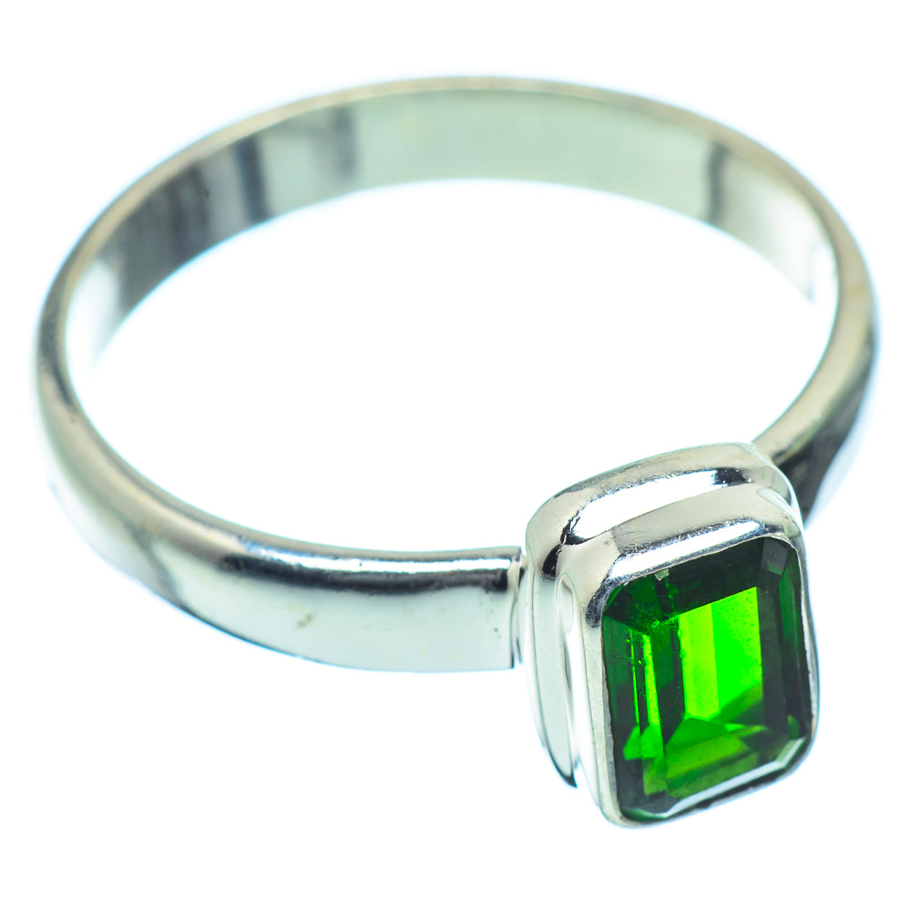 Chrome Diopside Rings handcrafted by Anasilvercos - RING35361