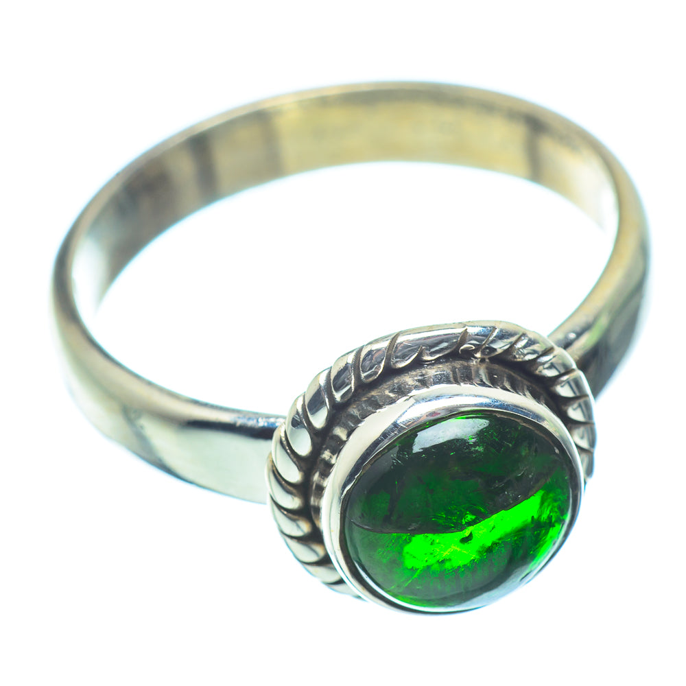 Chrome Diopside Rings handcrafted by Anasilvercos - RING35450