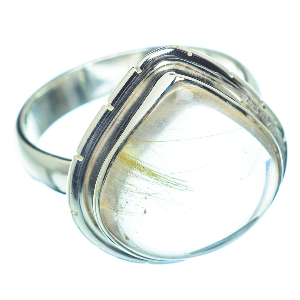 Rutilated Quartz Rings handcrafted by Anasilvercos - RING35458