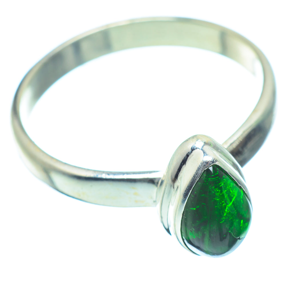Chrome Diopside Rings handcrafted by Anasilvercos - RING35483