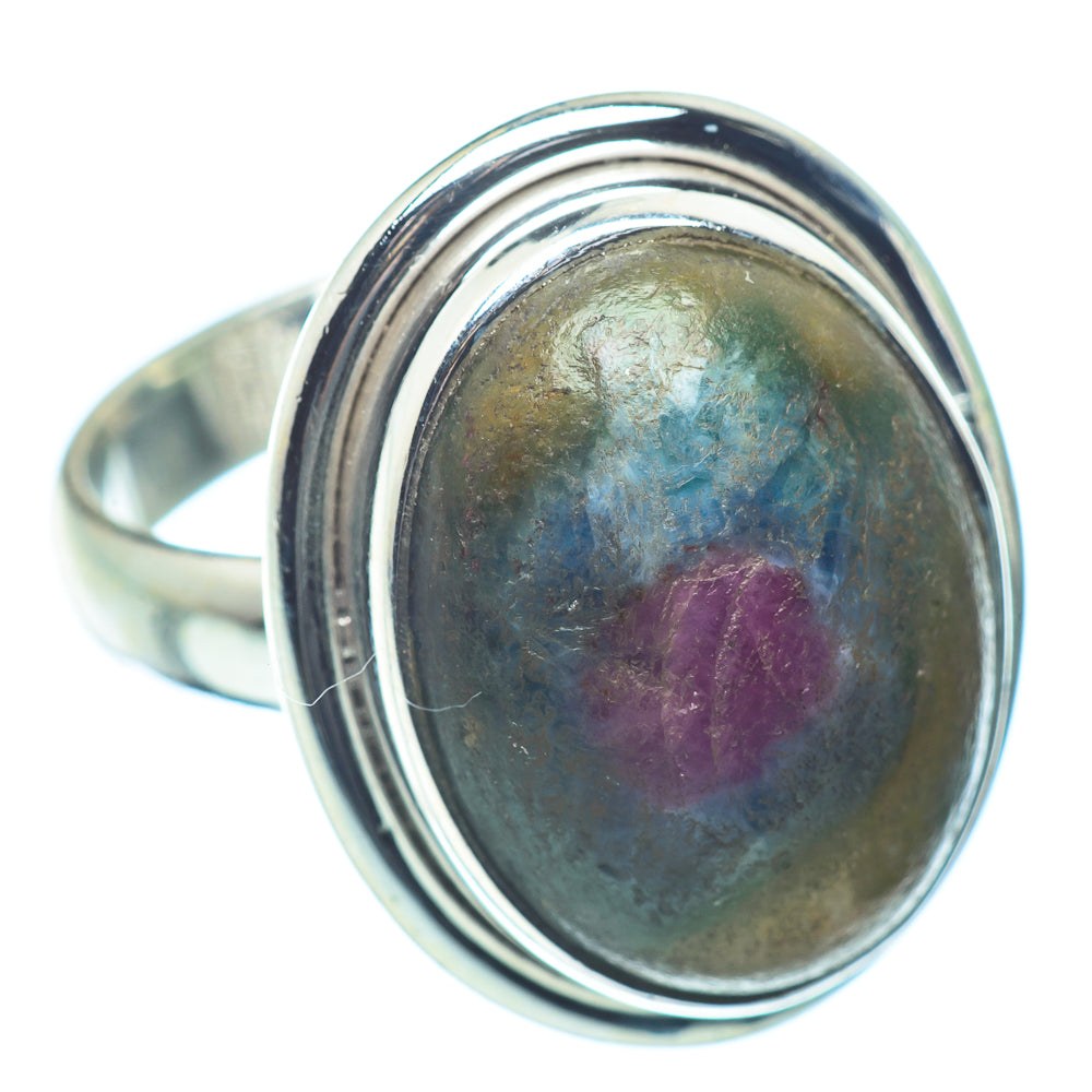 Ruby Fuchsite Rings handcrafted by Anasilvercos - RING35521