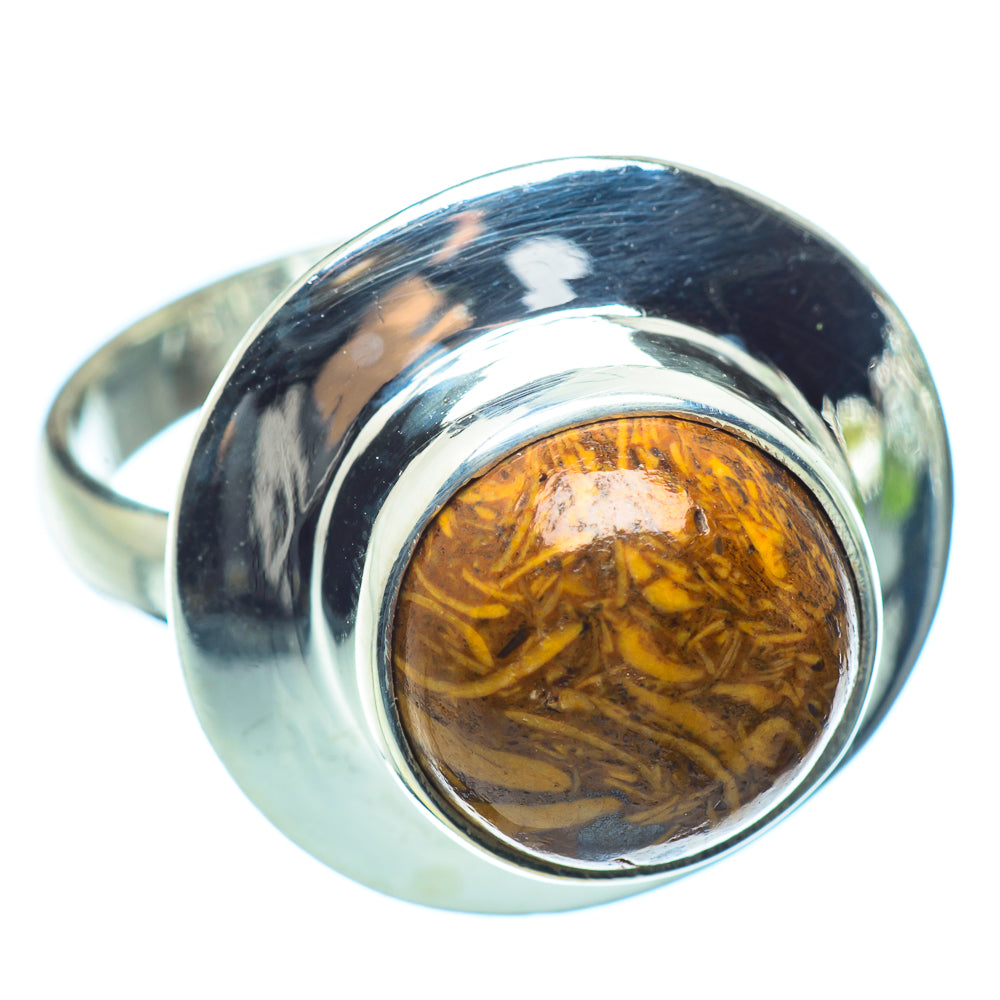 Coquina Jasper Rings handcrafted by Anasilvercos - RING35572